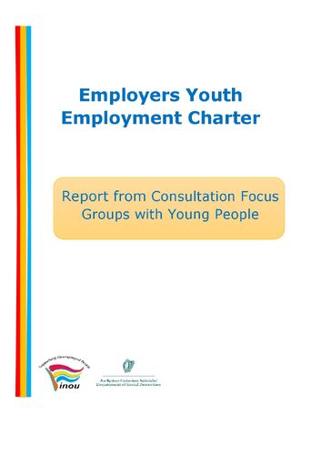 Employers Youth Employment Charter Consultation Report